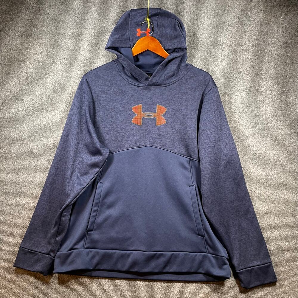 Under Armour Storm 1 Hoodie Men's Large Blue Pullover Activewear Outdoors